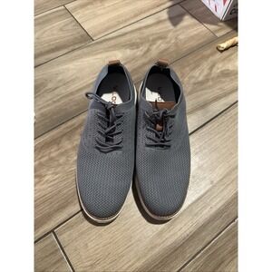 Vilocy Shoes Mens 44  Casual Lace Up Knit Low Sneakers V2201 Grey Brown Fabric